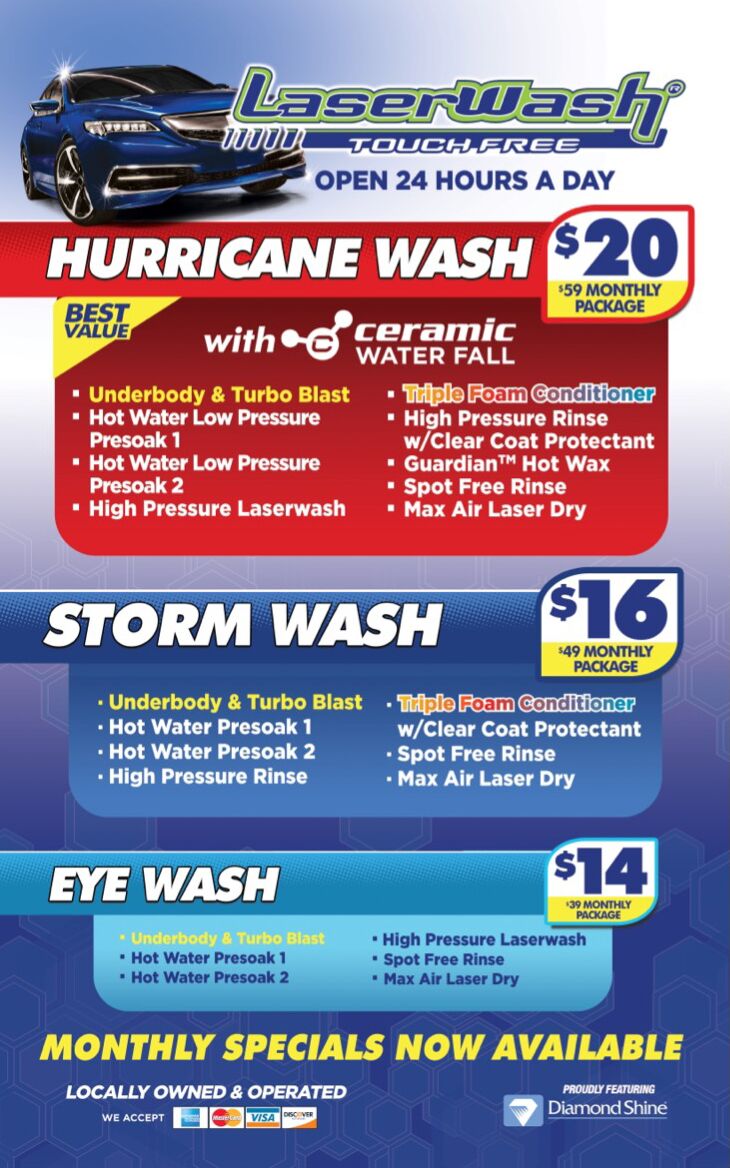 Laser Contactless Car Washing North Ridgeville Hurricane Laser Wash